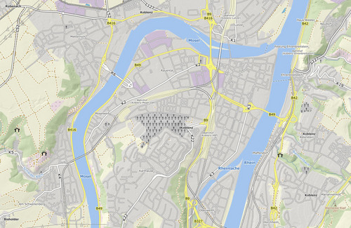 Ausschnitt aus dem Darstellungsdienst Karte RP