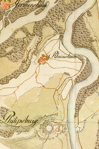 Ausschnitt aus der Schmitt'schen Karte von Südwestdeutschland (1797)