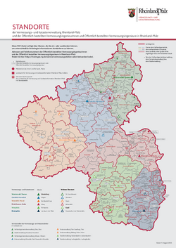 Standorte der VermKV und ÖbVI in RLP