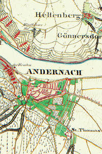 Ausschnitt aus der Preußischen Kartenaufnahme 1:25 000 (1843 - 1878)
